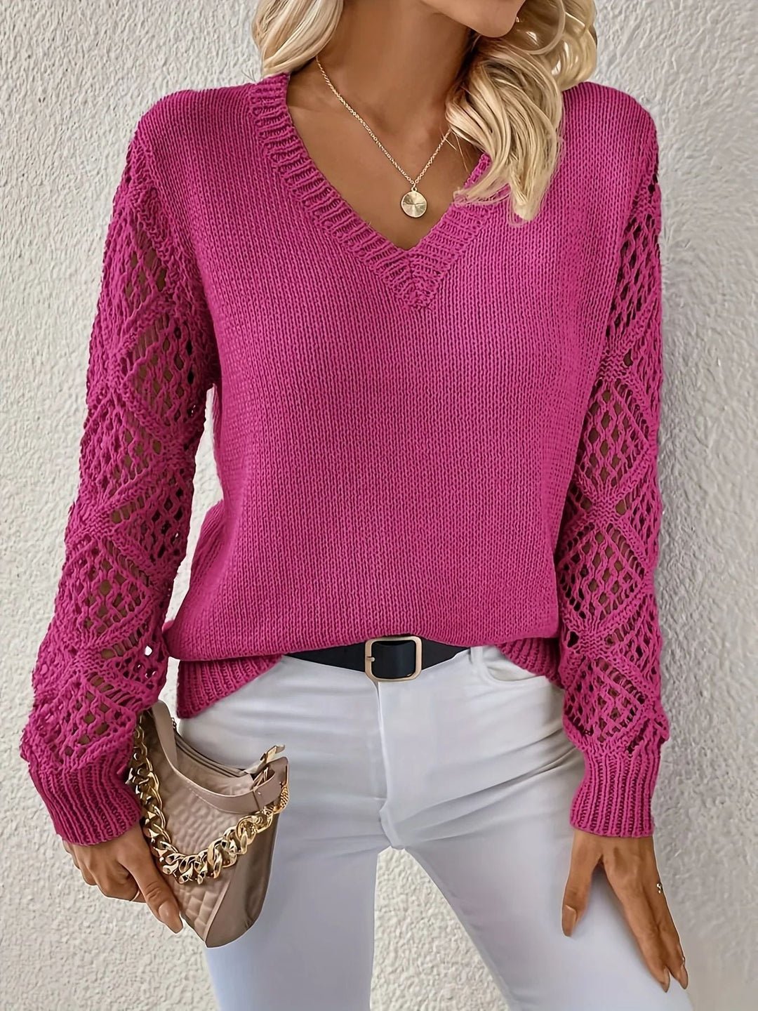 Elizabeth | Weicher V-Ausschnitt-Pullover