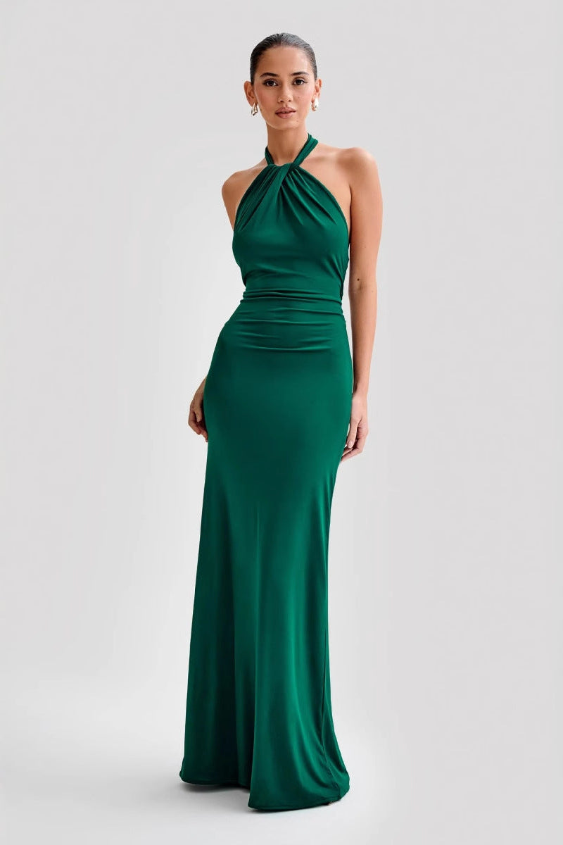 Lena™ | Elegantes Halter-Maxikleid