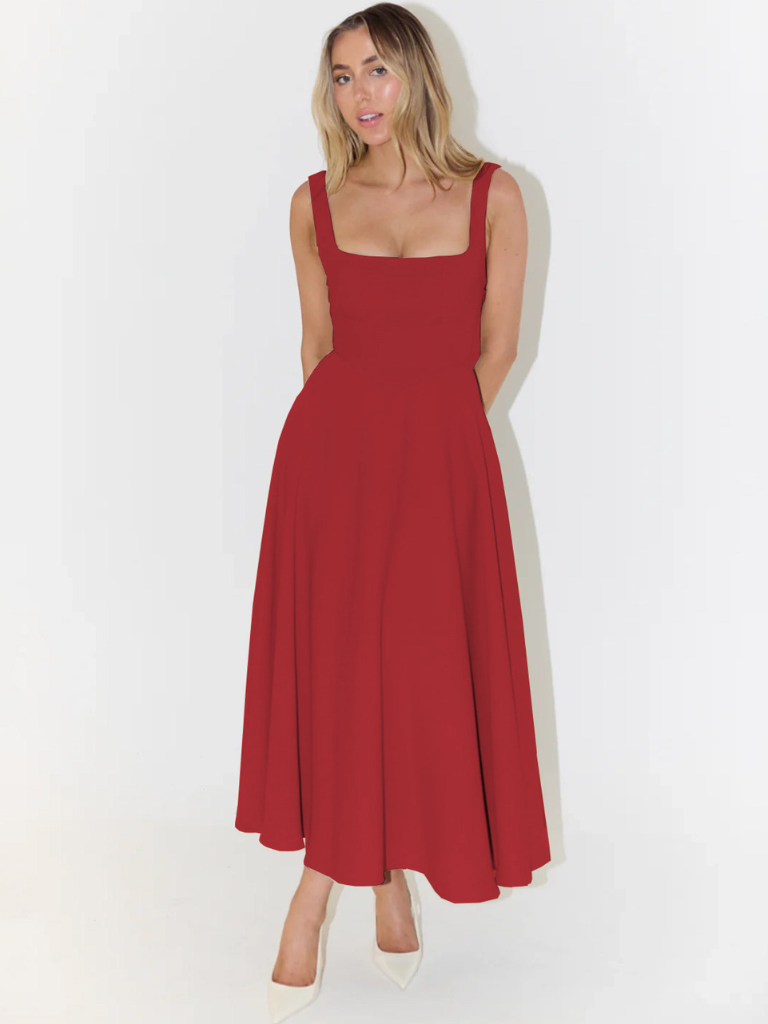 Nora™ | Elegantes Midi-Kleid
