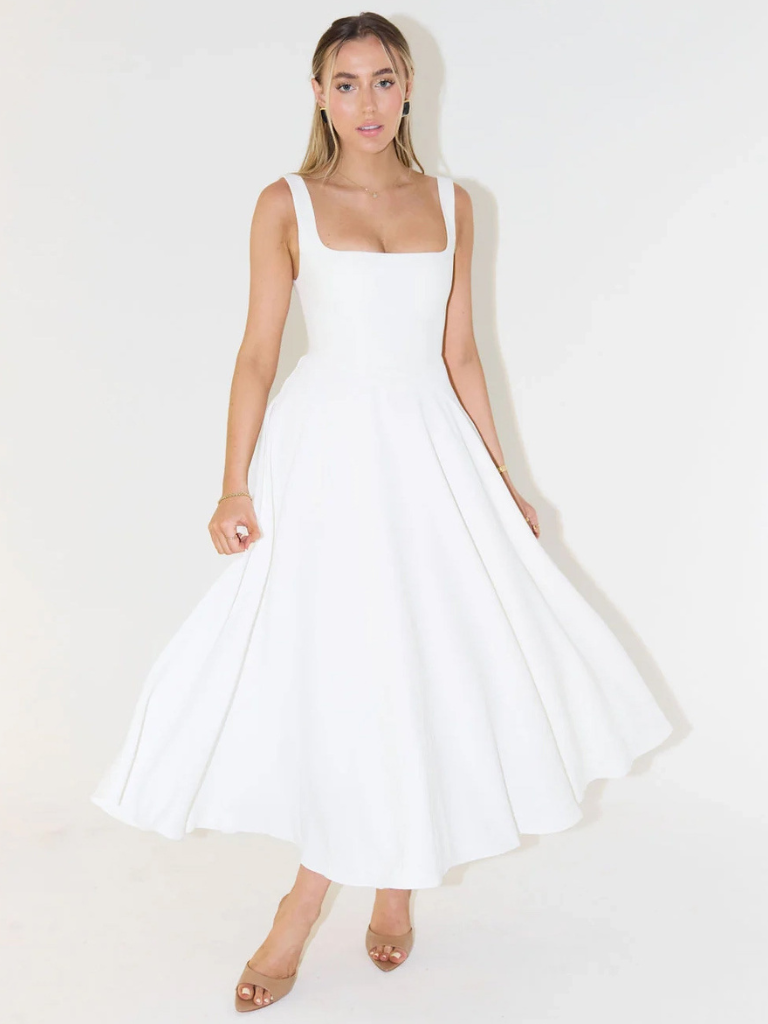Nora™ | Elegantes Midi-Kleid