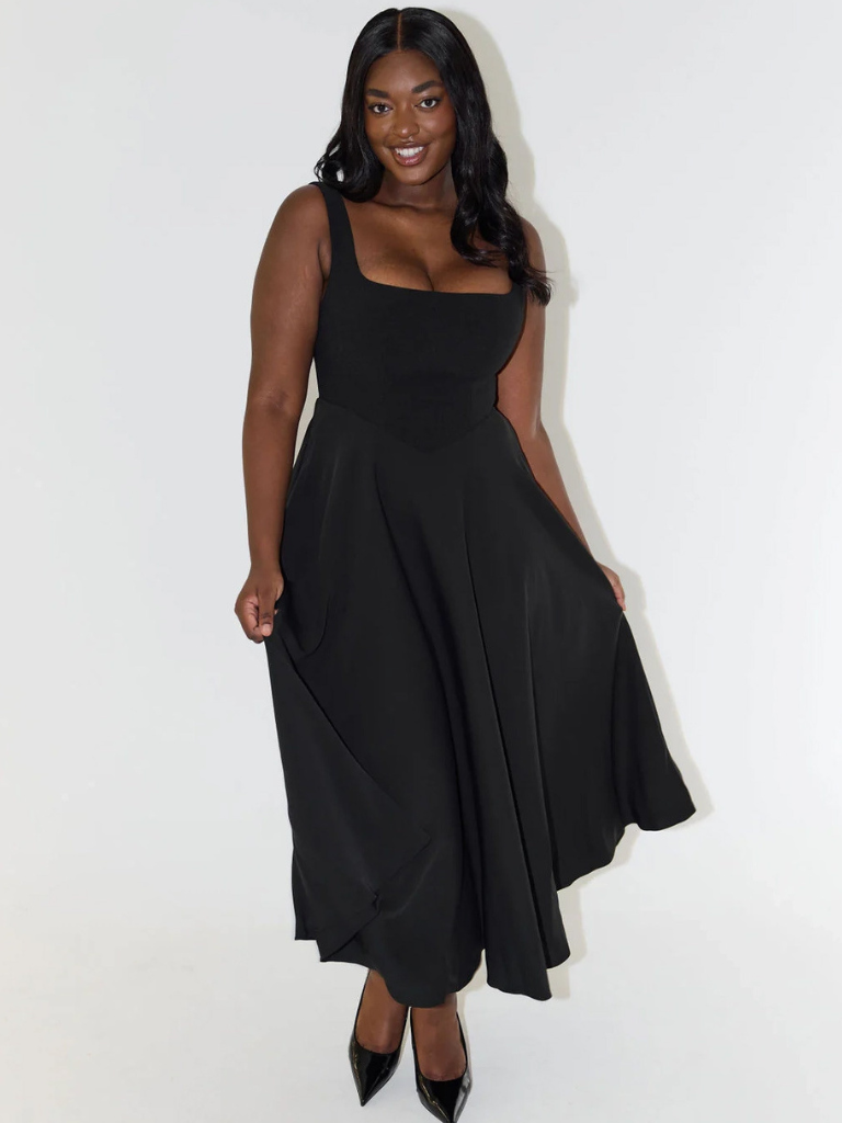 Nora™ | Elegantes Midi-Kleid