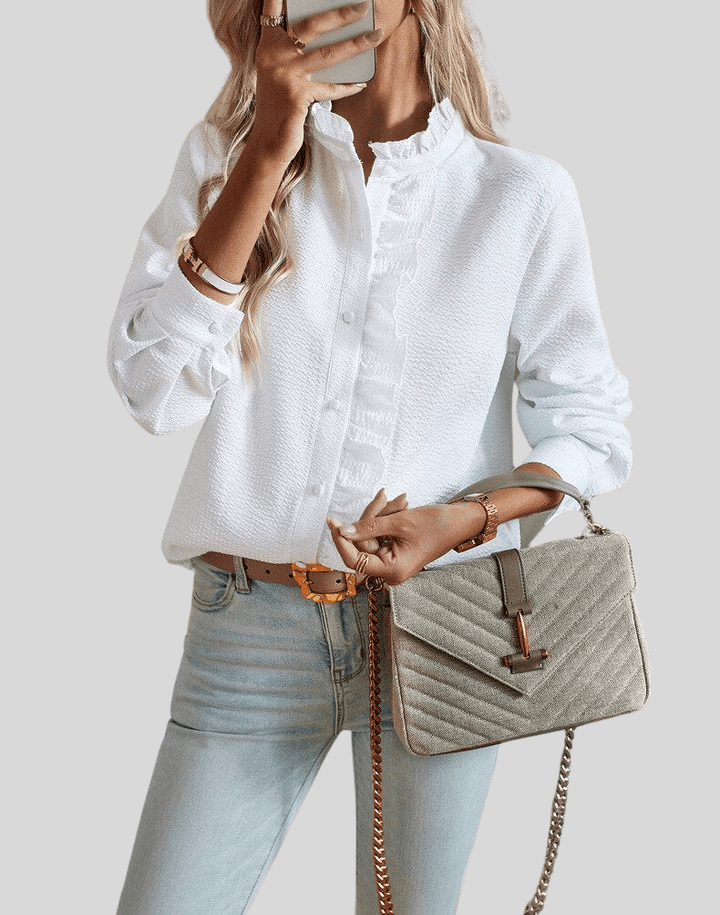 Alina | Elegante Rüschenbluse