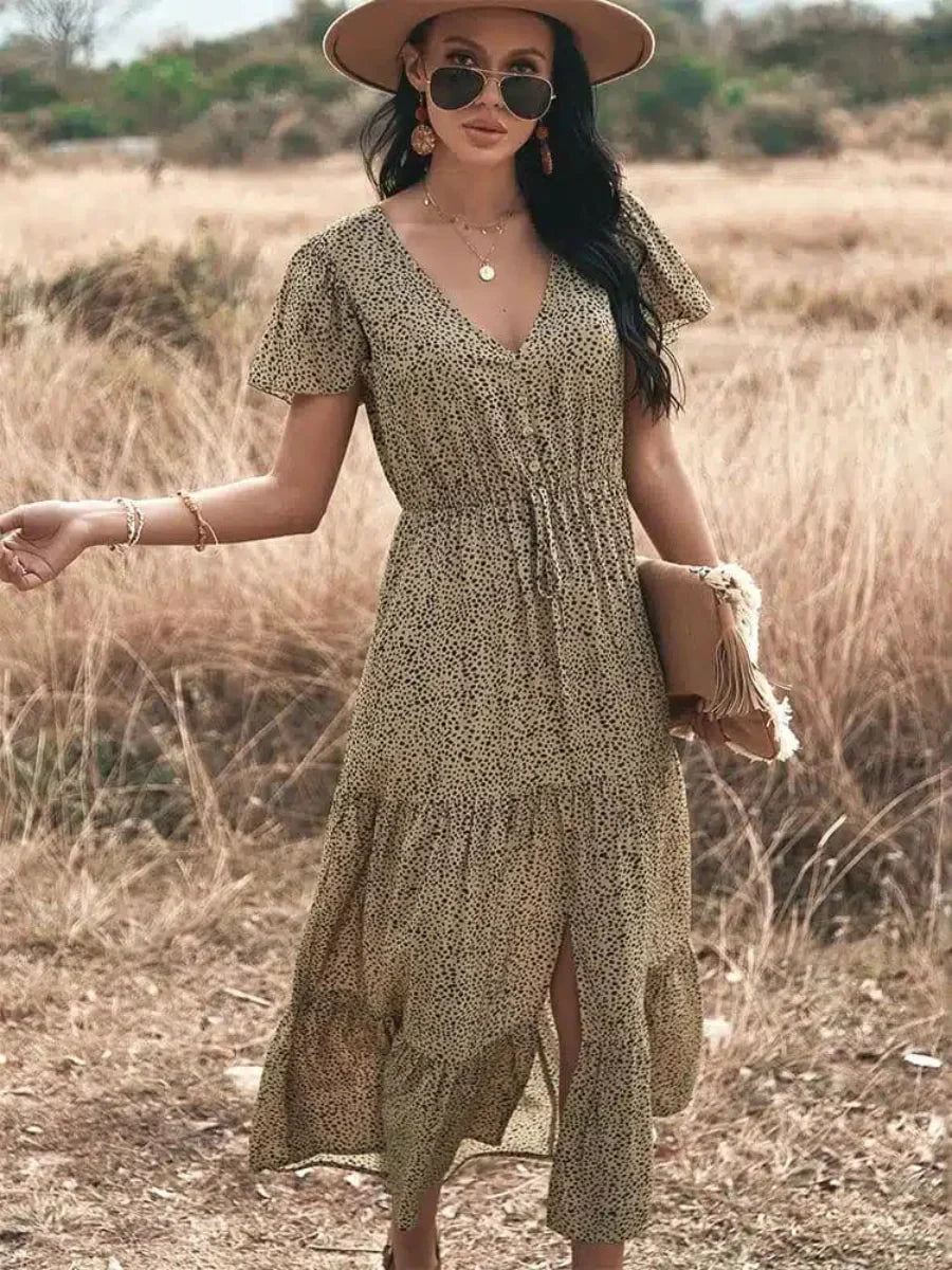 Lyn | Küstenbrise Maxi-Kleid