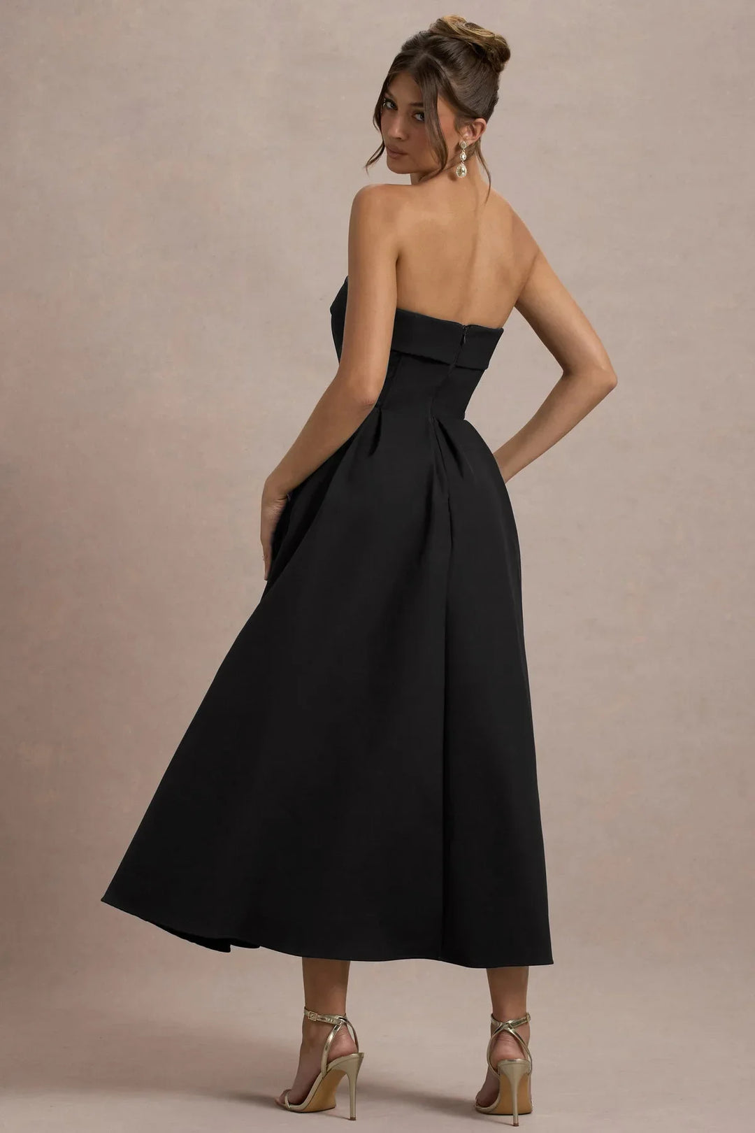 Luna™ | Elegantes trägerloses Midikleid
