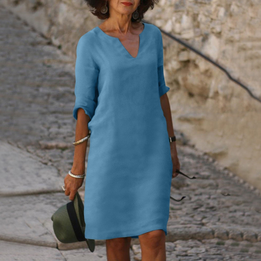 Lyrammi | Elegantes V-Ausschnitt-Kleid