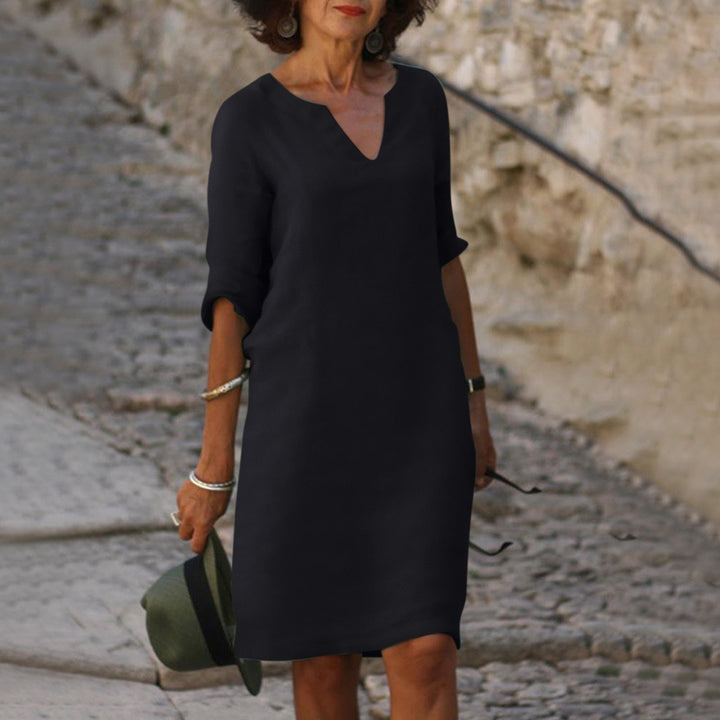 Lyrammi | Elegantes V-Ausschnitt-Kleid
