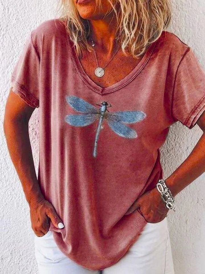 Estelle | V-Ausschnitt-T-Shirt
