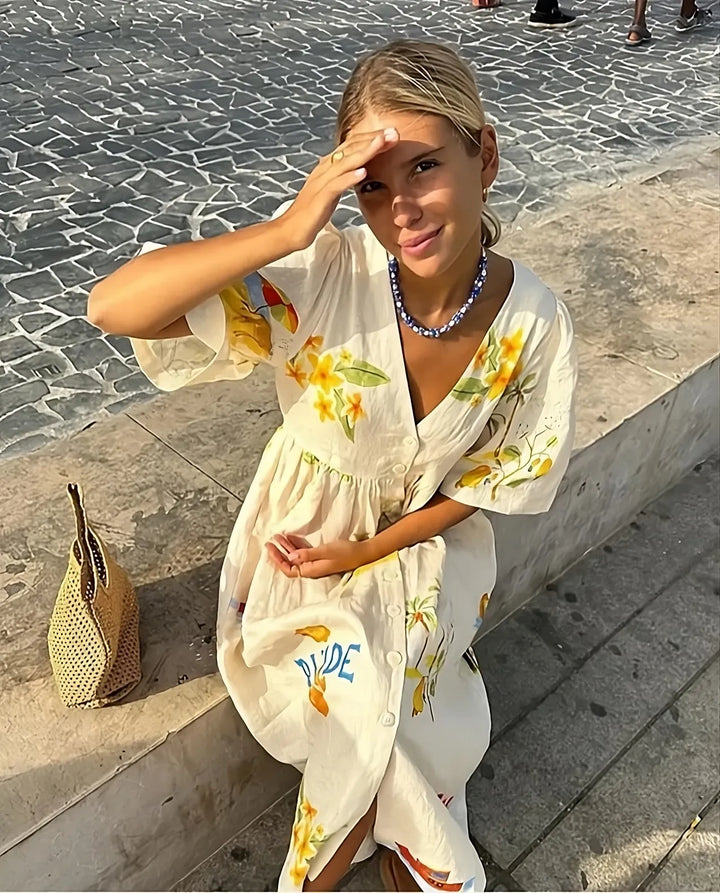 Jade | Hübsches Griechisches Musterkleid