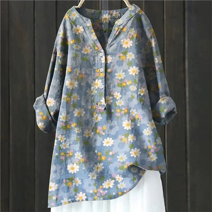 Emilia | Blumen-Akzent-Bluse