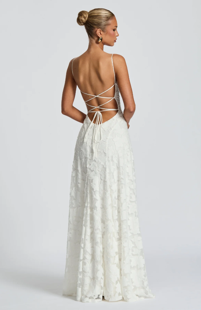 Clara™ | Elegantes Spitzen-Maxikleid