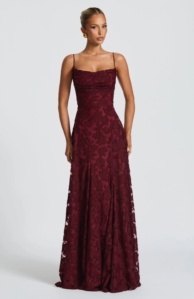 Clara™ | Elegantes Spitzen-Maxikleid