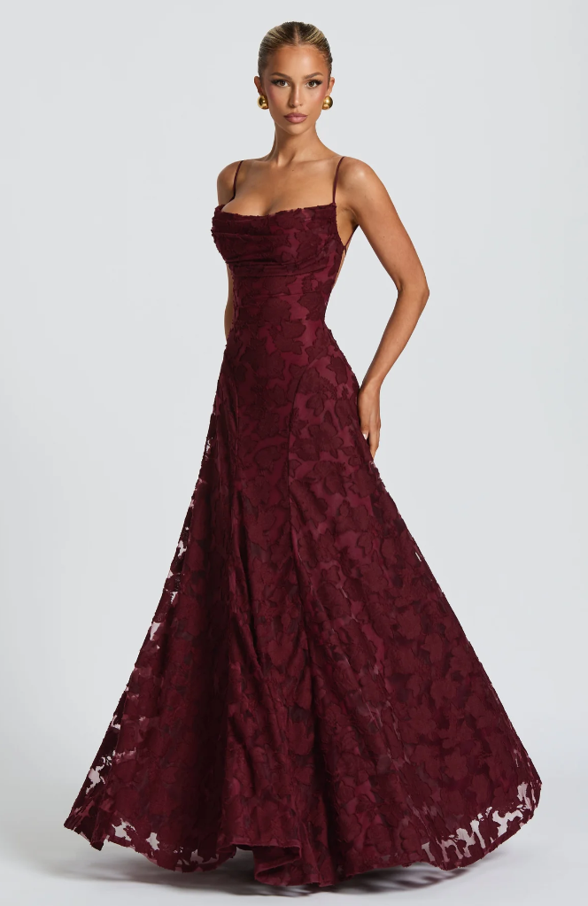 Clara™ | Elegantes Spitzen-Maxikleid