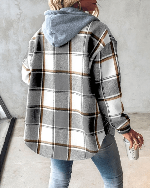Lorenza | Karierte Kapuzenjacke