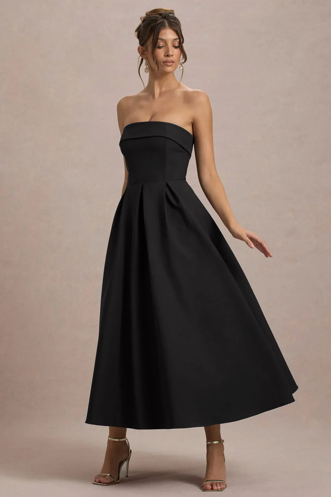 Luna™ | Elegantes trägerloses Midikleid