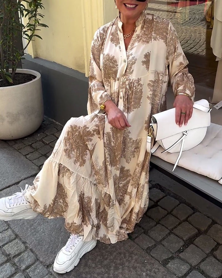 Della | Langes Elegantes Fließkleid