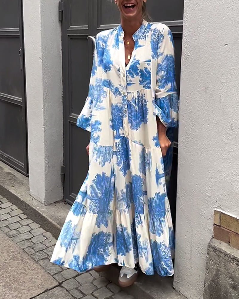 Della | Langes Elegantes Fließkleid