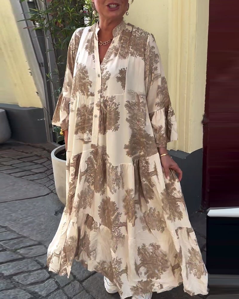 Della | Langes Elegantes Fließkleid