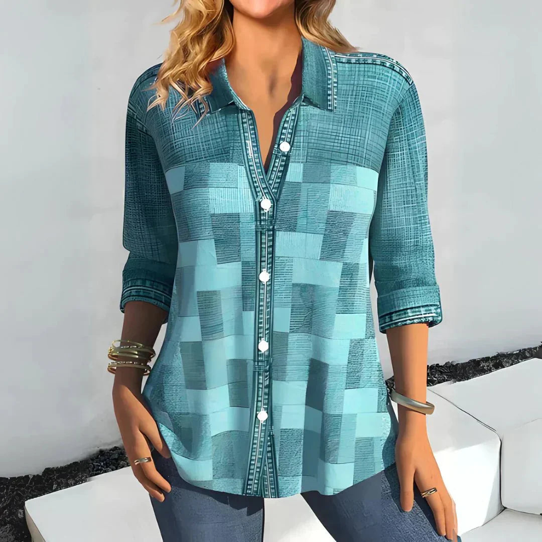 Hazel | Klassische Karierte Bluse