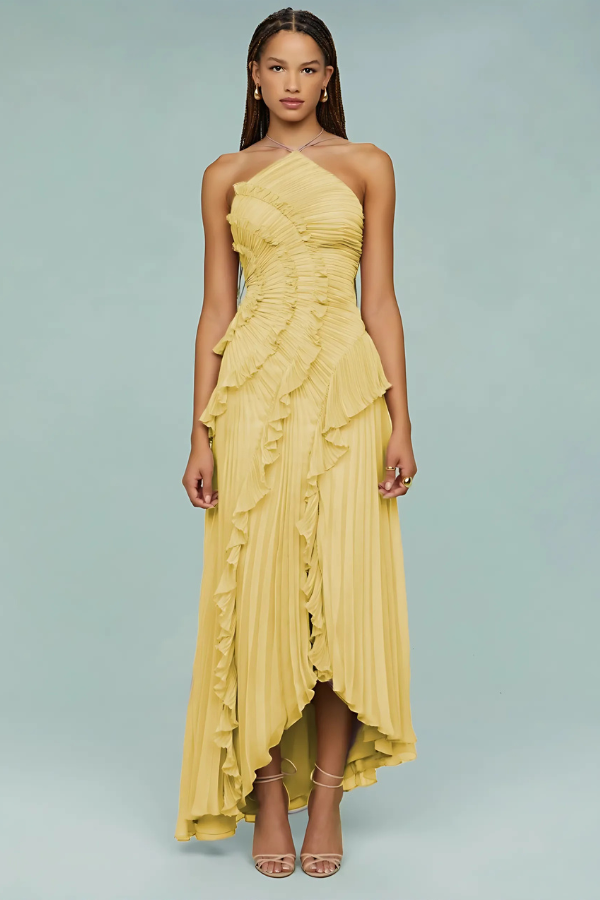 Romy™ | Elegantes Rüschen-Maxikleid