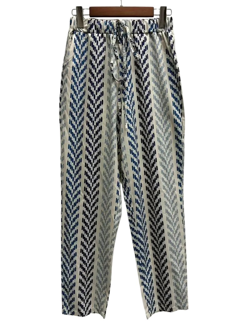 Gestreifte Gemusterte Bindehose