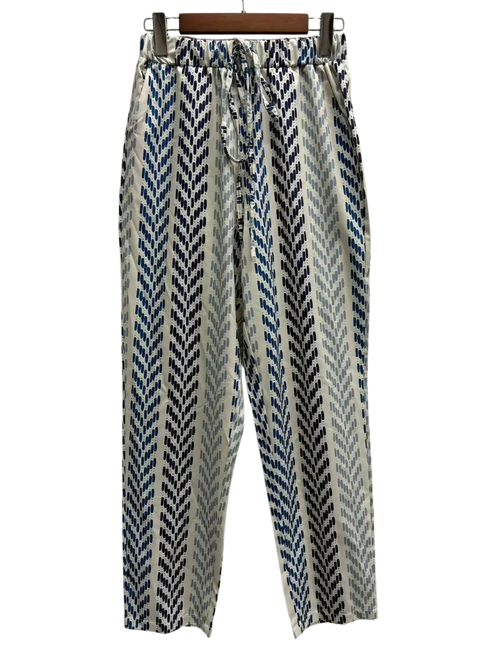 Gestreifte Gemusterte Bindehose