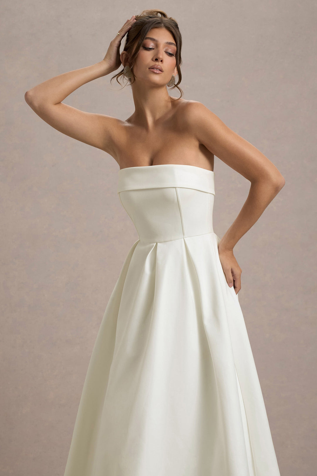 Luna™ | Elegantes trägerloses Midikleid