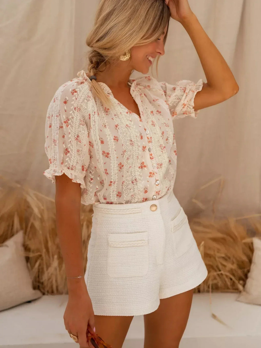 Devon | Blümchen-Charme-Bluse