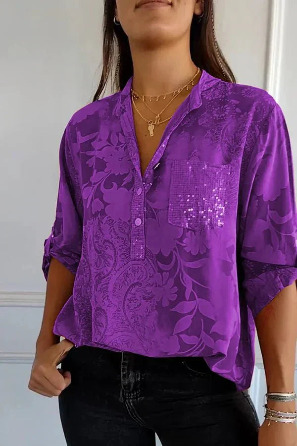 Pauline | Elegantes Paillettentop
