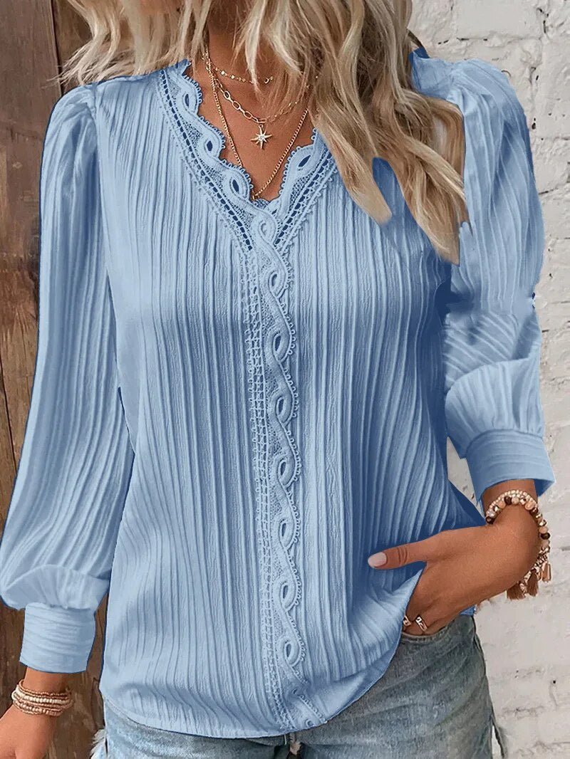 Lydia | Spitzen-Detail-Bluse