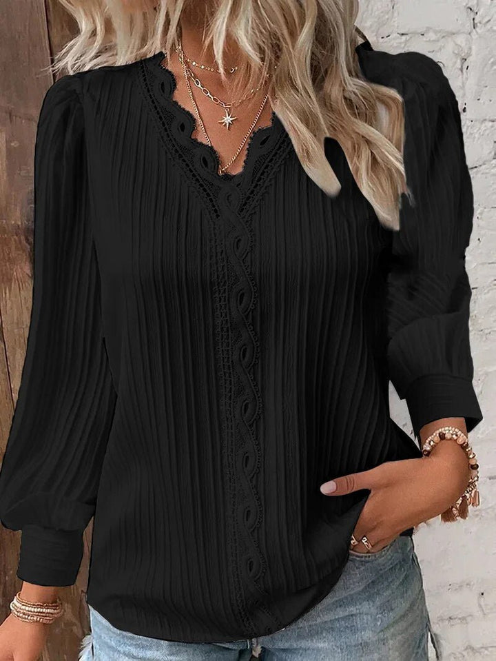 Lydia | Spitzen-Detail-Bluse