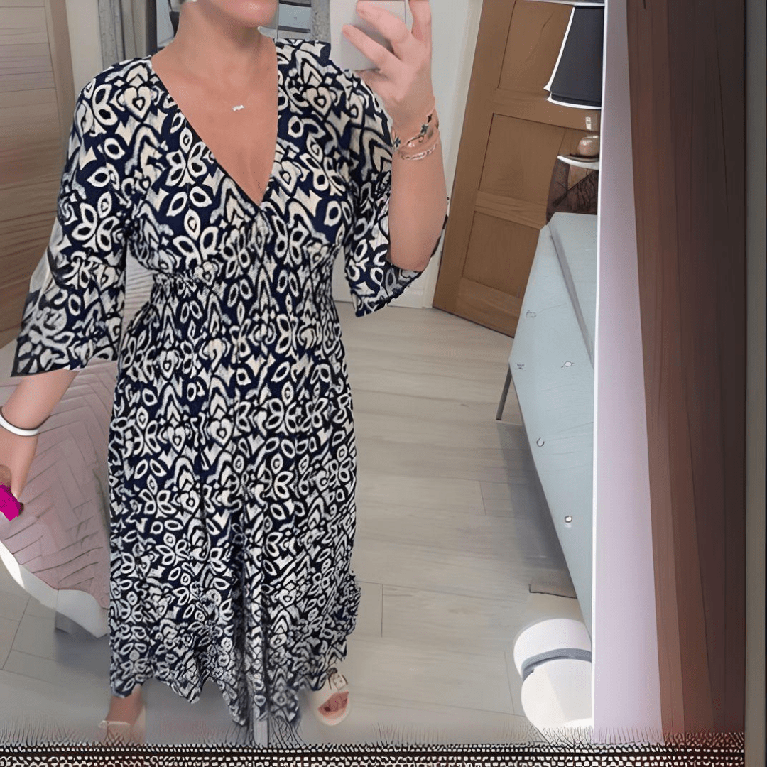 Amara | Boho-Chic Druckkleid