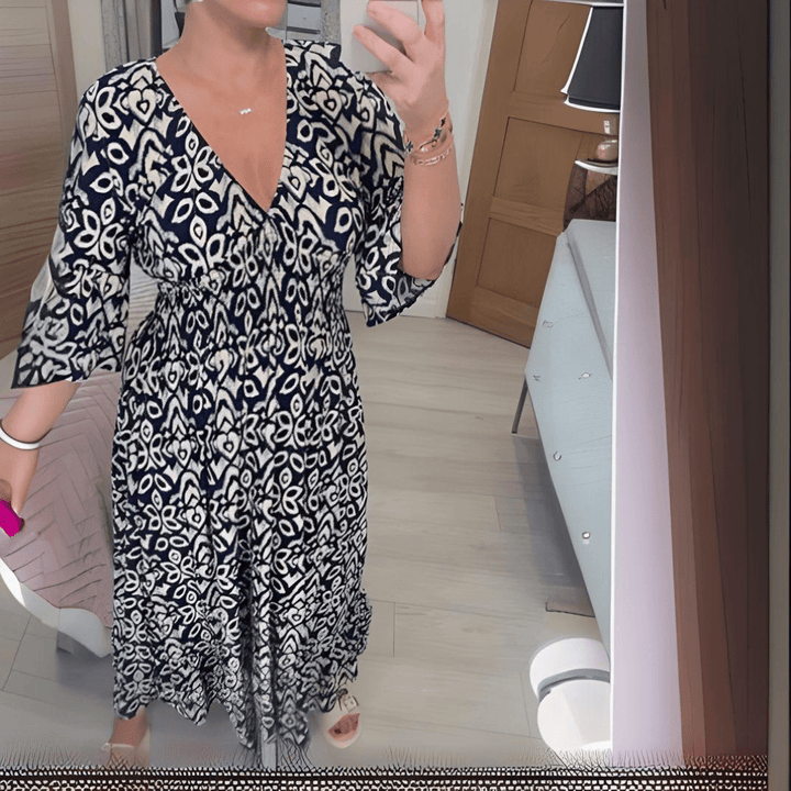 Amara | Boho-Chic Druckkleid