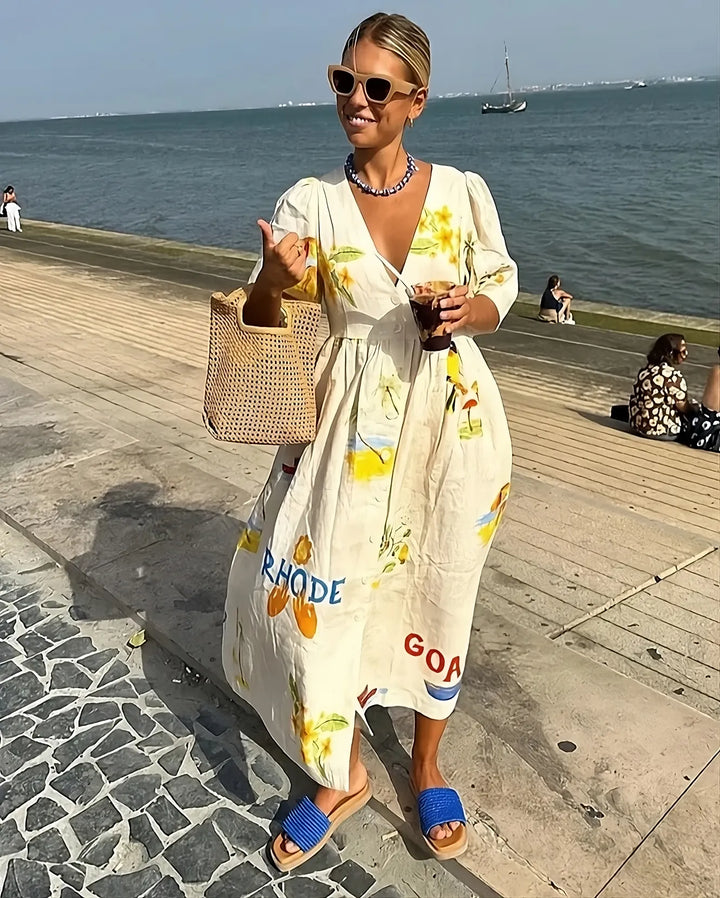 Jade | Hübsches Griechisches Musterkleid