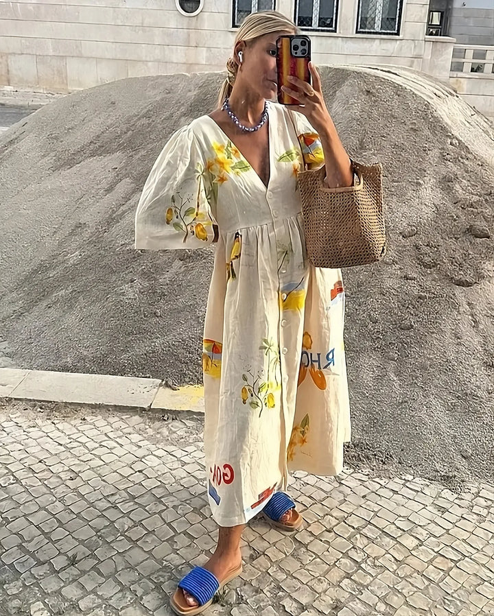 Jade | Hübsches Griechisches Musterkleid