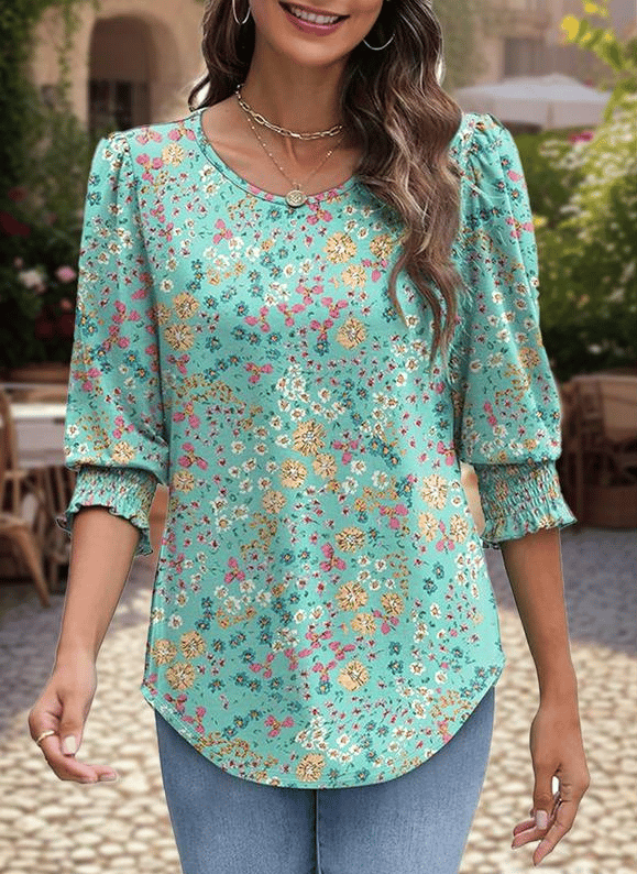 Merah | Leichte Raffinierte Bluse