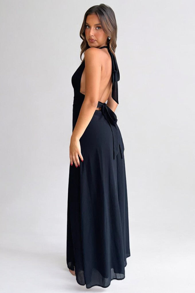 Jolie™ | Elegantes Neckholder-Maxikleid