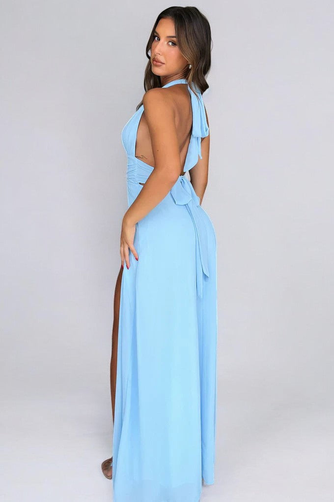 Jolie™ | Elegantes Neckholder-Maxikleid