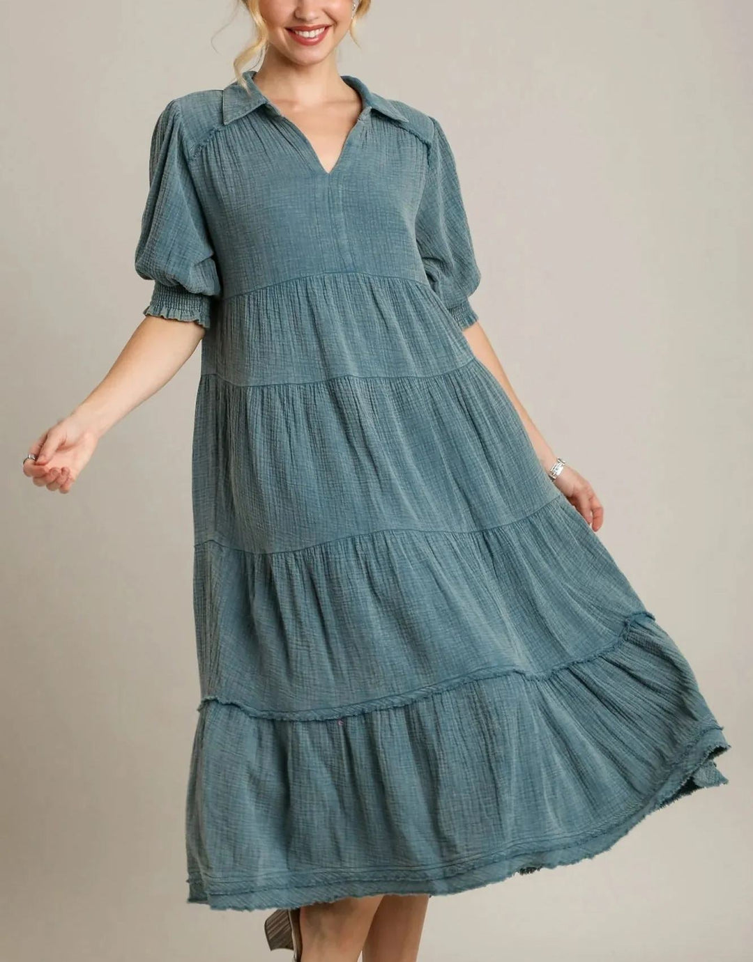 Siamara | Stufiges Maxi-Kleid