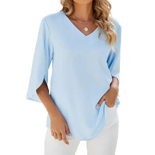 Zara | Zeitloses V-Ausschnitt-Top