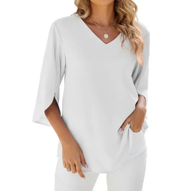 Zara | Zeitloses V-Ausschnitt-Top
