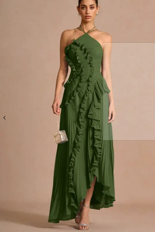 Romy™ | Elegantes Rüschen-Maxikleid