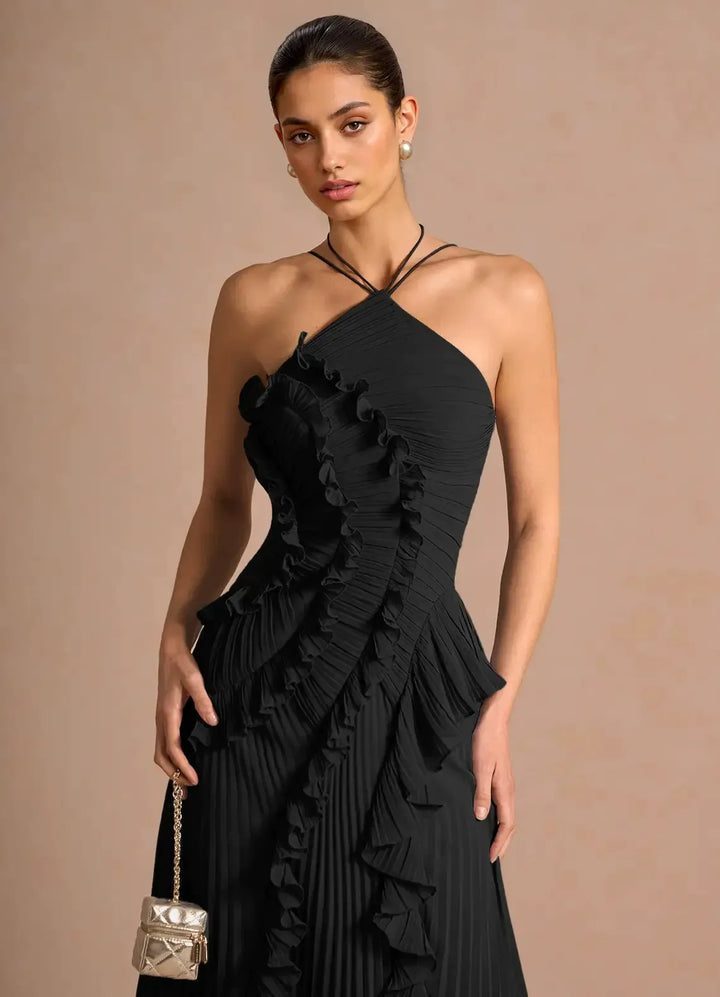 Romy™ | Elegantes Rüschen-Maxikleid