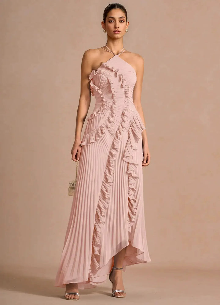 Romy™ | Elegantes Rüschen-Maxikleid