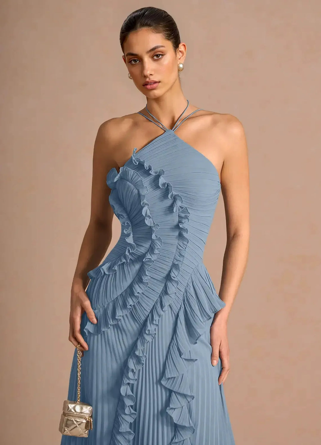 Romy™ | Elegantes Rüschen-Maxikleid