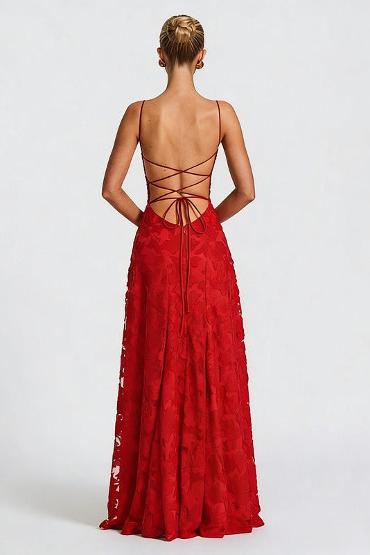 Clara™ | Elegantes Spitzen-Maxikleid