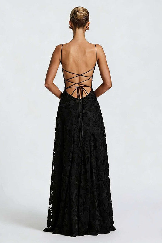 Clara™ | Elegantes Spitzen-Maxikleid