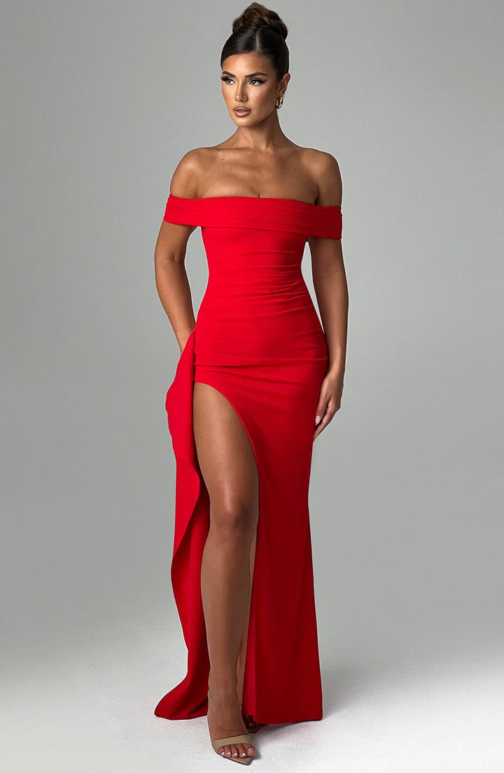 Vivienne™ | Glamouröses Off-Shoulder-Maxikleid