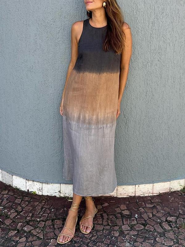 Selia | Treibholz-Farbverlauf-Kleid