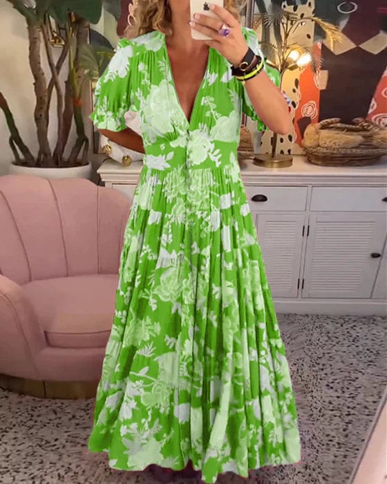 Izara | Sanftes Graziöses Maxikleid