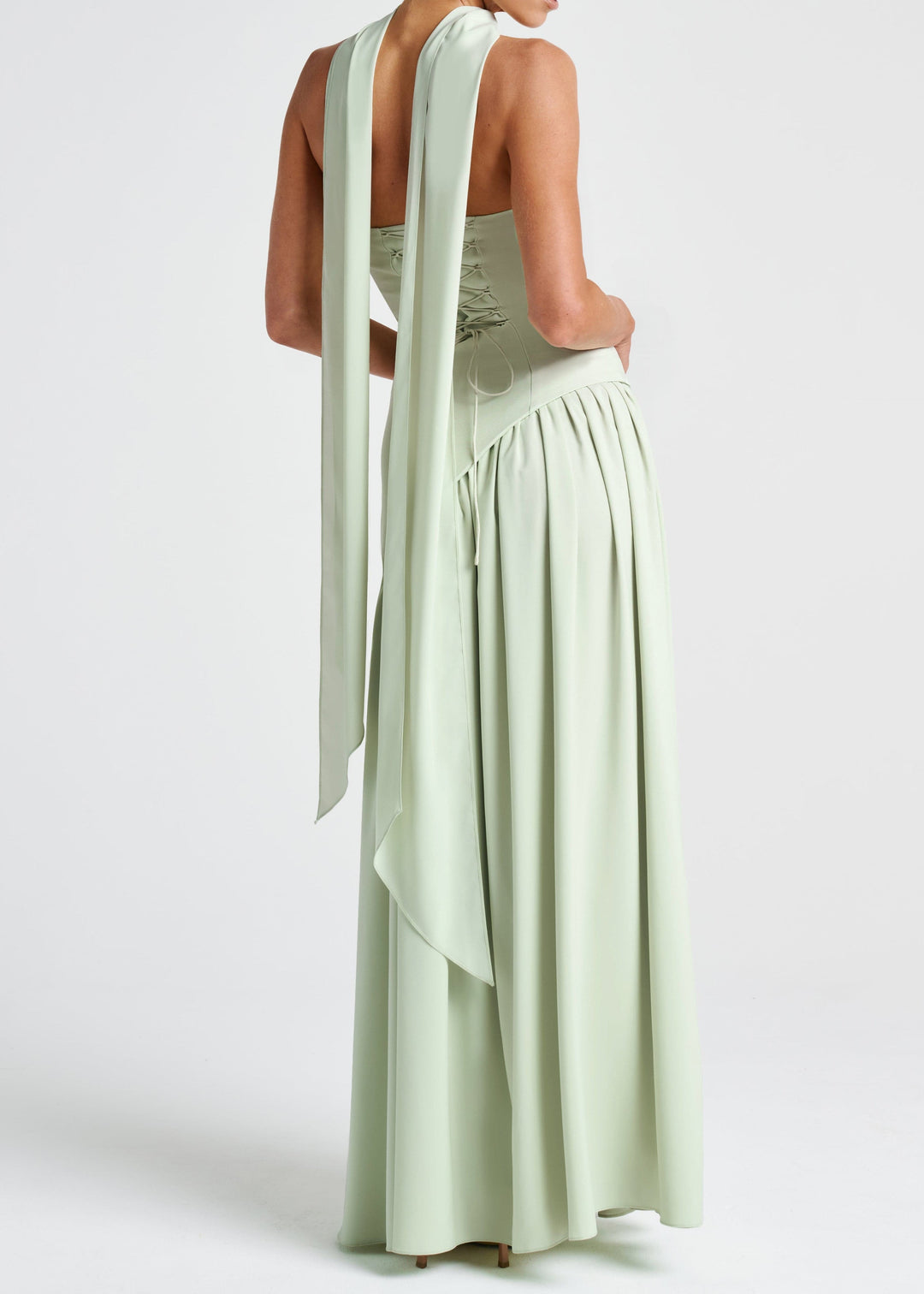 Sofia™ | Trägerloses Maxikleid mit Choker-Detail